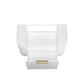 Bondi 900mm Satin White Fluted Wall Hung Curve Vanity
