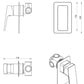 Tiago Shower Mixer – TRIM KIT ONLY